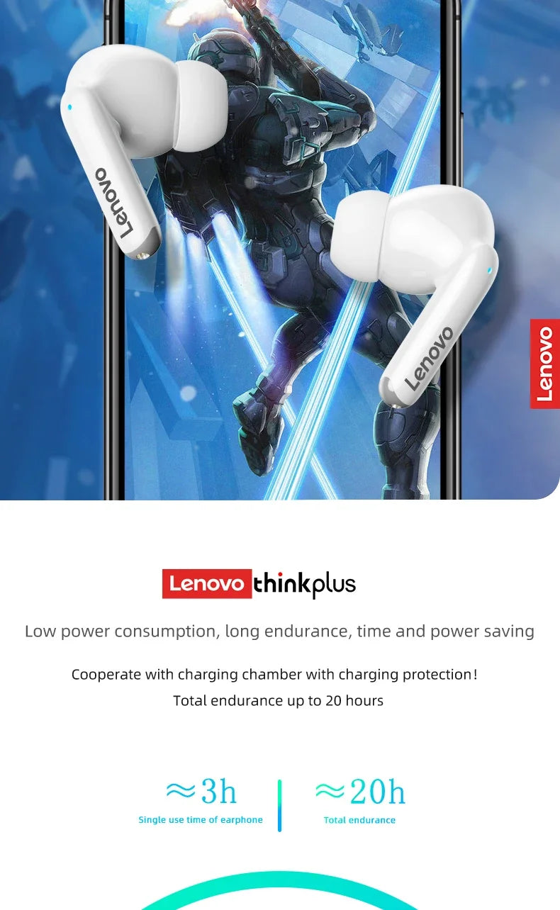 Lenovo – écouteurs sans fil Bluetooth XT88, oreillettes de musique Hifi avec Microphone, casque d'écoute étanche pour Sport, nouveauté 2022