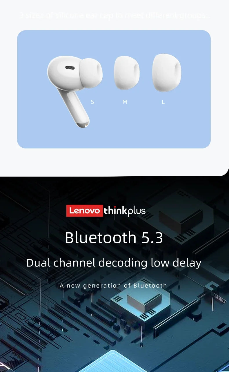 Lenovo – écouteurs sans fil Bluetooth XT88, oreillettes de musique Hifi avec Microphone, casque d'écoute étanche pour Sport, nouveauté 2022