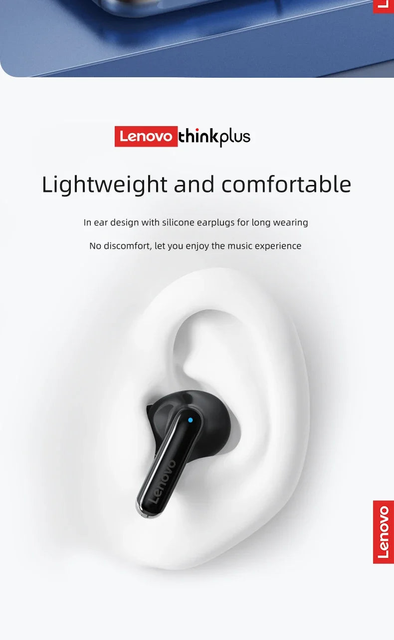 Lenovo – écouteurs sans fil Bluetooth XT88, oreillettes de musique Hifi avec Microphone, casque d'écoute étanche pour Sport, nouveauté 2022