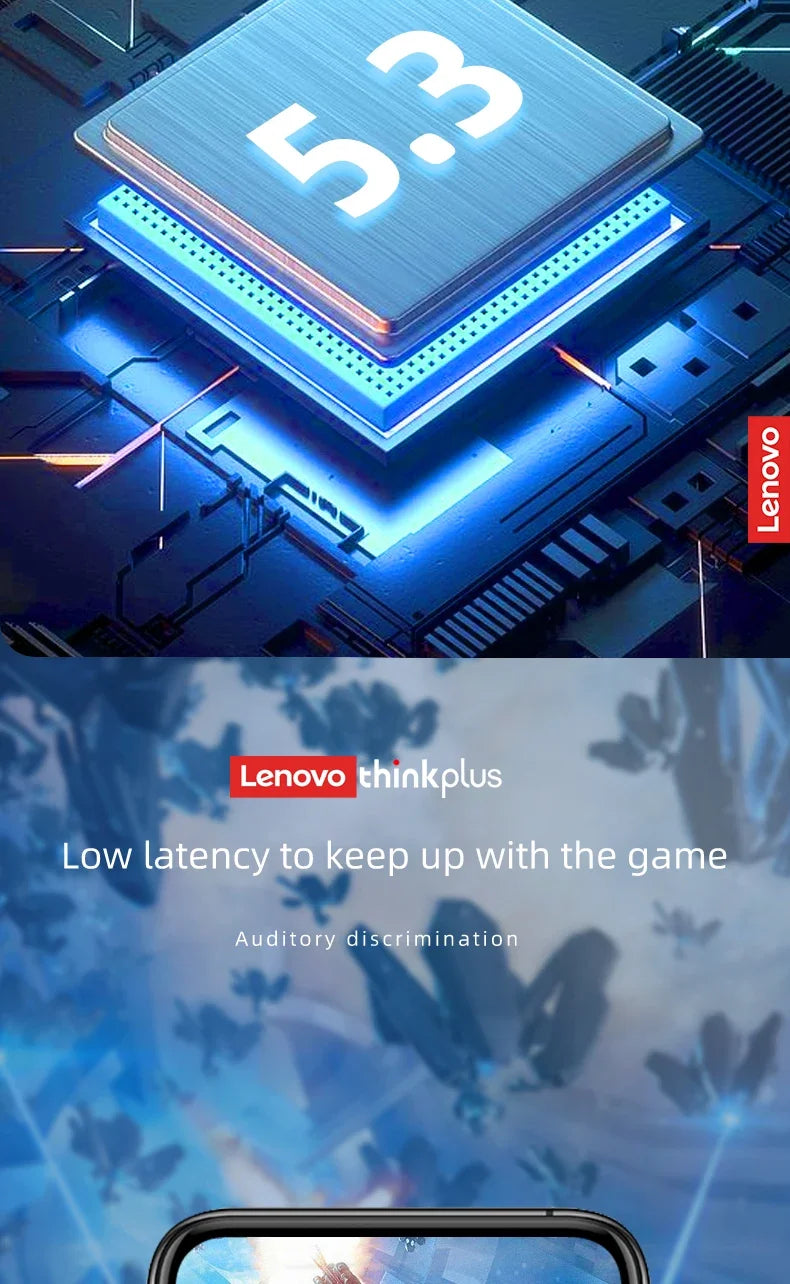 Lenovo – écouteurs sans fil Bluetooth XT88, oreillettes de musique Hifi avec Microphone, casque d'écoute étanche pour Sport, nouveauté 2022